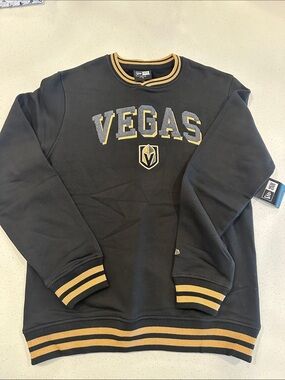 NHL Vegas Black and Gold Crewneck Sweatshirt